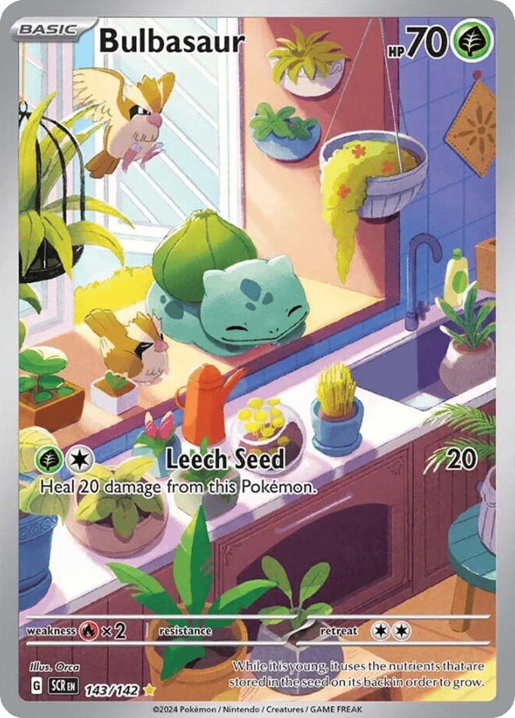 Bulbasaur – Stellar Crown 143/142 Pokémon card