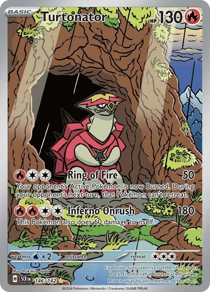 Turtonator – Stellar Crown 146/142 Pokémon card