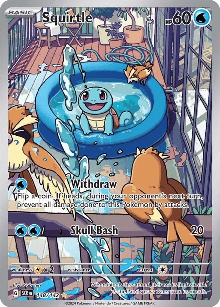Squirtle – Stellar Crown 148/142 Pokémon card
