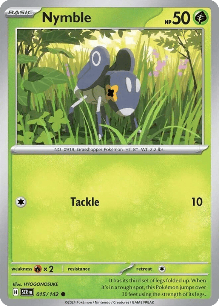Nymble – Stellar Crown 015/142 Pokémon card