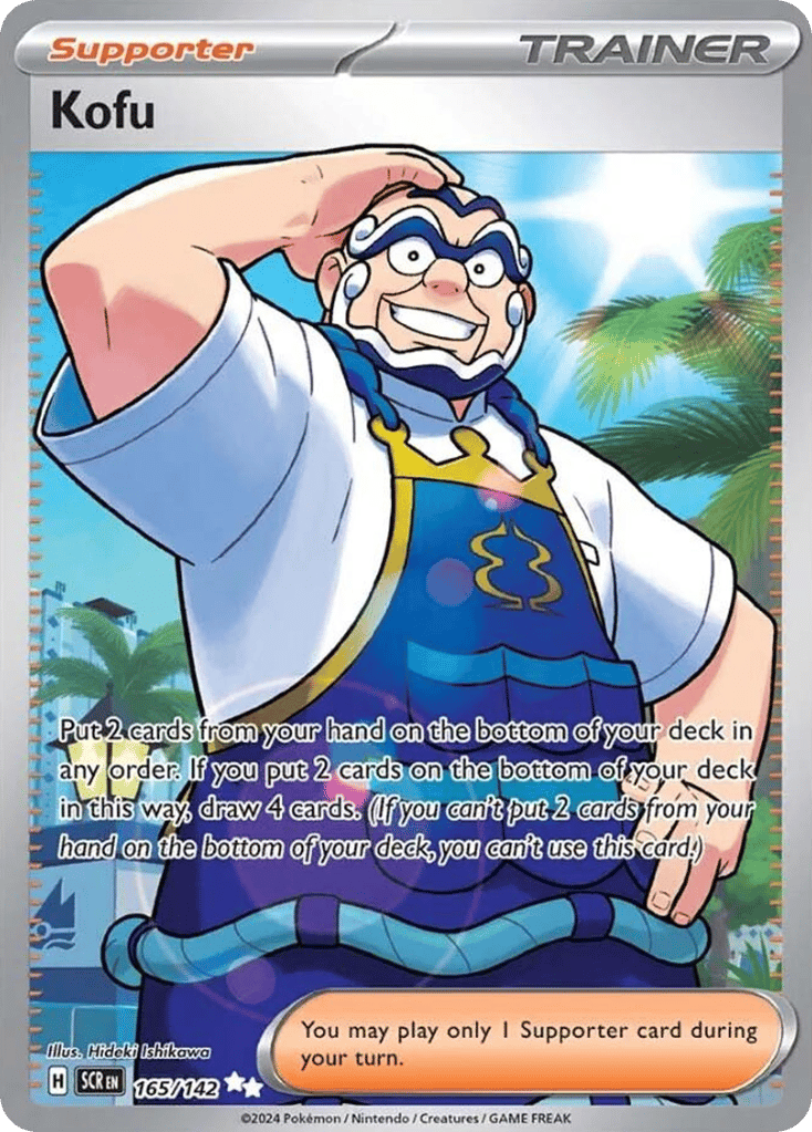 Kofu – Stellar Crown 165/142 Pokémon card