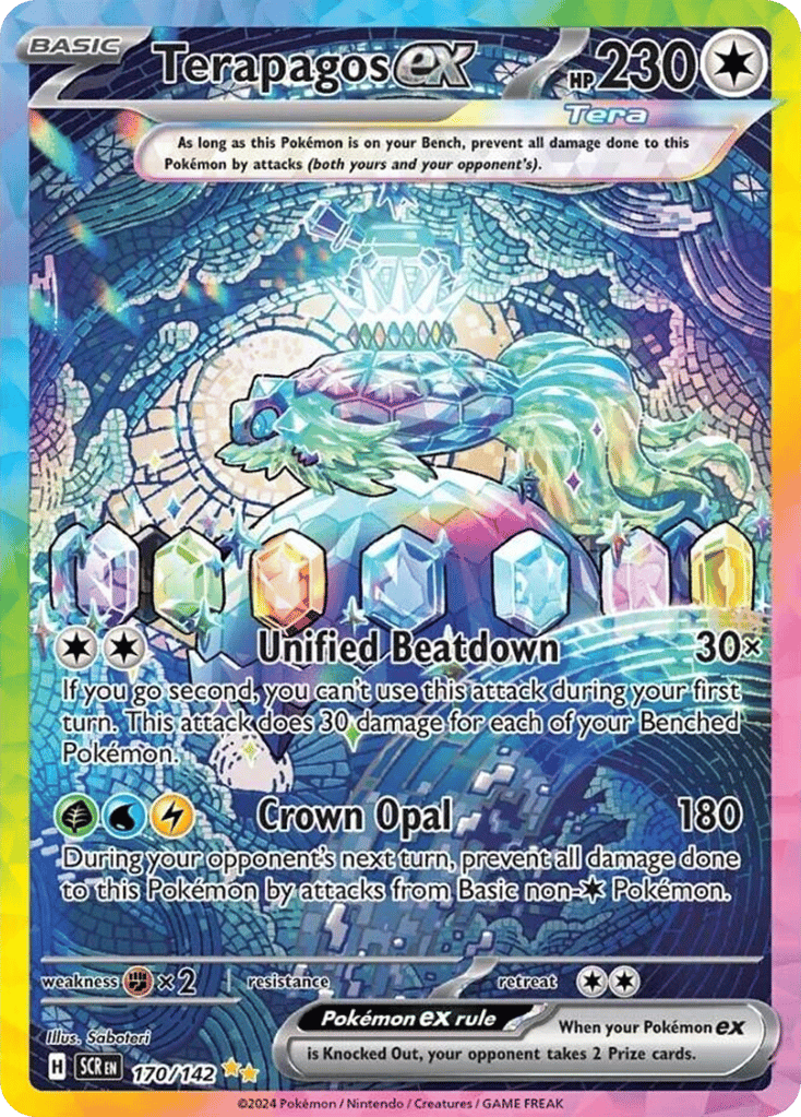 Terapagos ex – Stellar Crown 170/142 Pokémon card