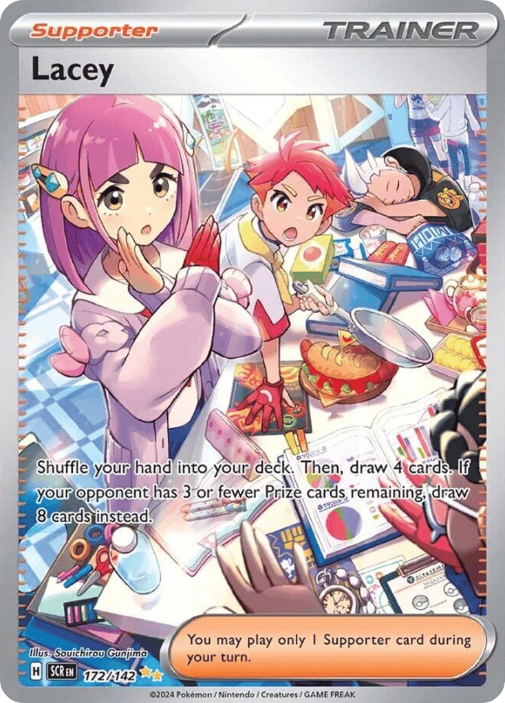 Lacey – Stellar Crown 172/142 Pokémon card