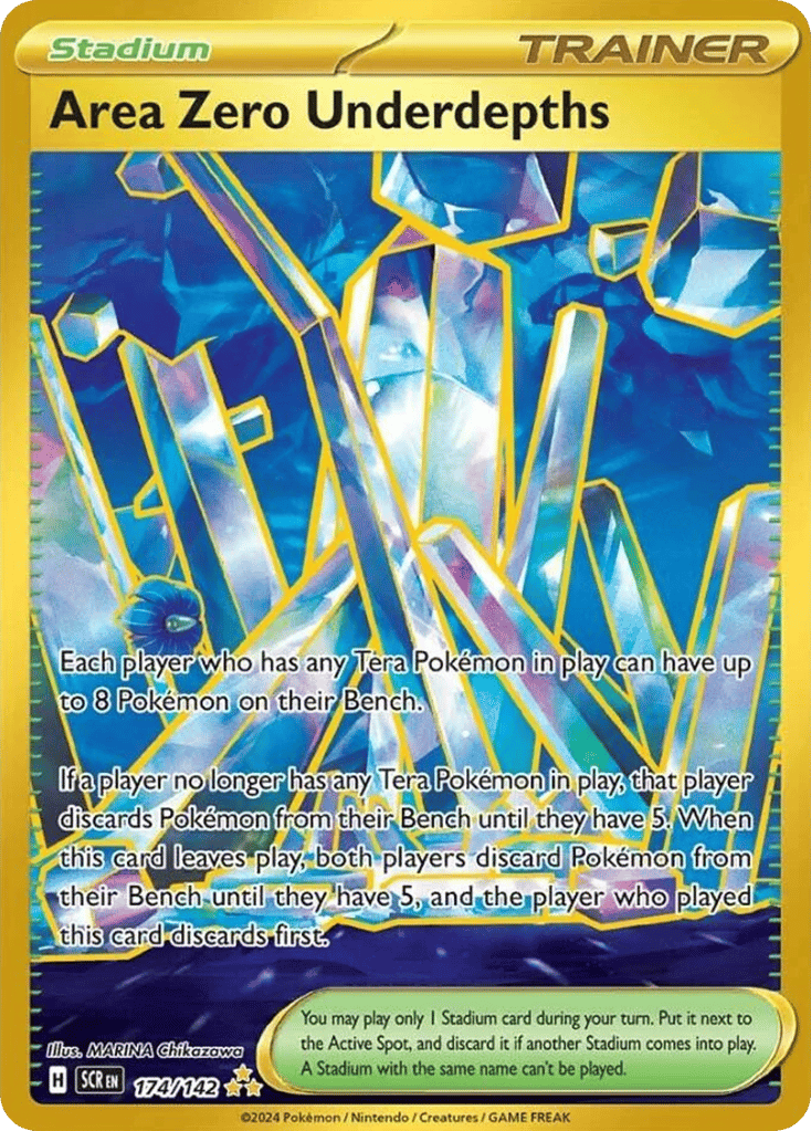 Area Zero Underdepths – Stellar Crown 174/142 Pokémon card