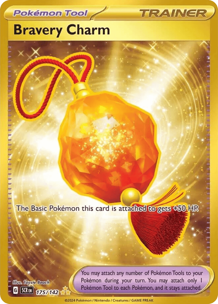 Bravery Charm – Stellar Crown 175/142 Pokémon card