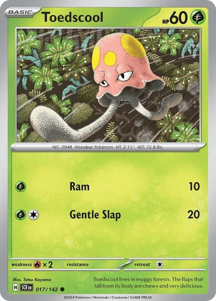 Toedscool – Stellar Crown 017/142 Pokémon card