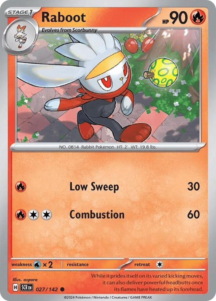 Raboot – Stellar Crown 027/142 Pokémon card