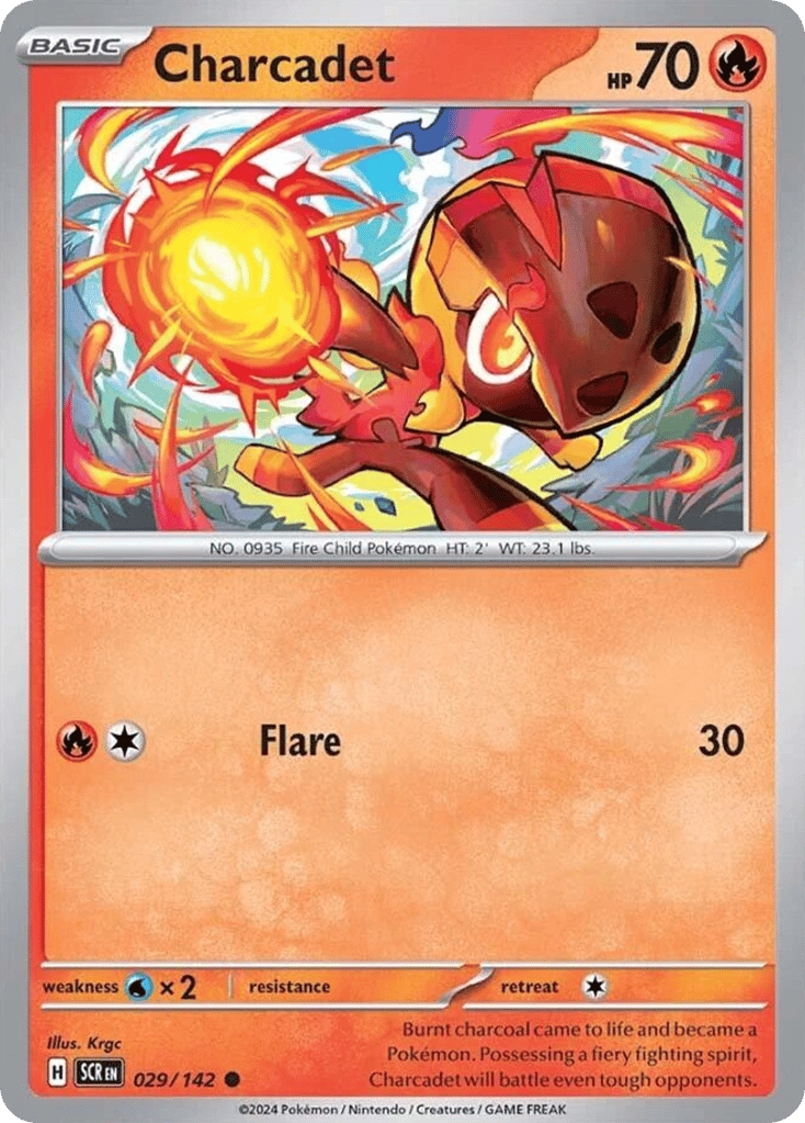 Charcadet – Stellar Crown 029/142 Pokémon card