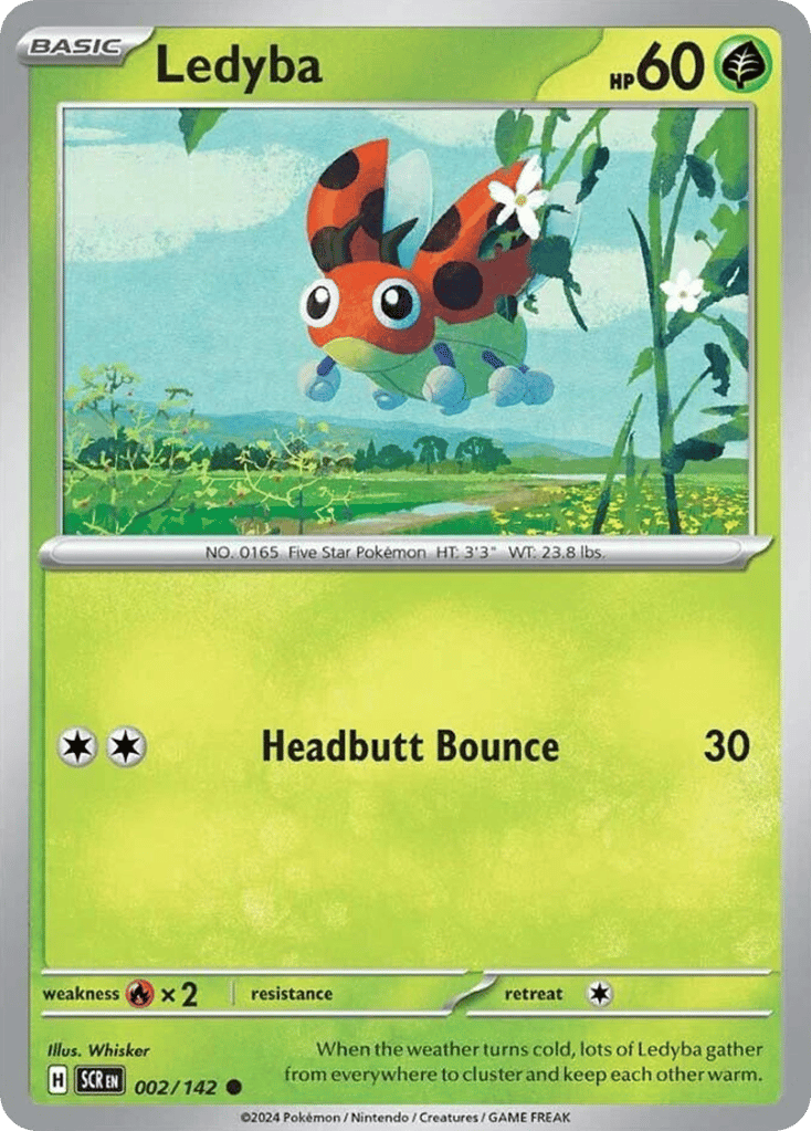 Ledyba – Stellar Crown 002/142 Pokémon card
