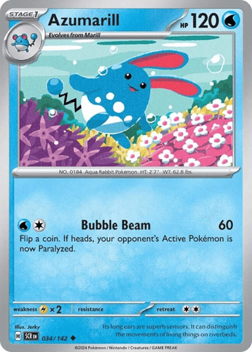 Azumarill - Stellar Crown 34