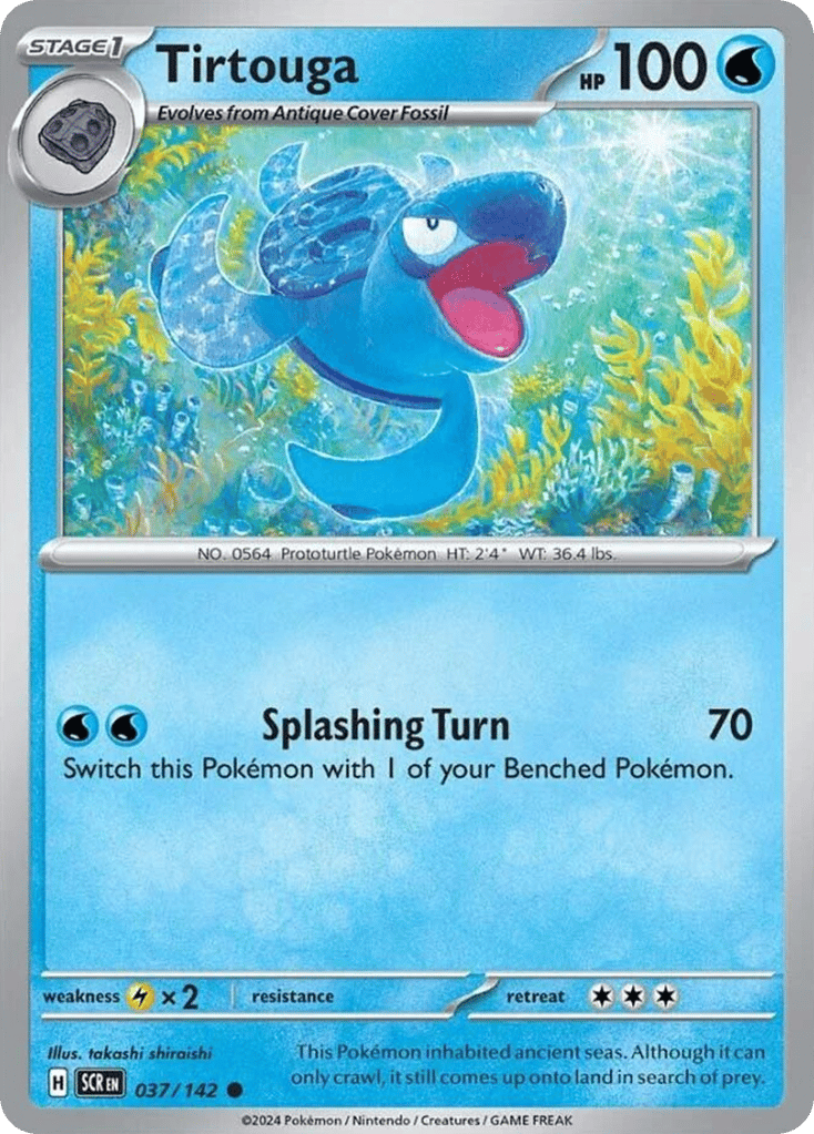 Tirtouga – Stellar Crown 037/142 Pokémon card