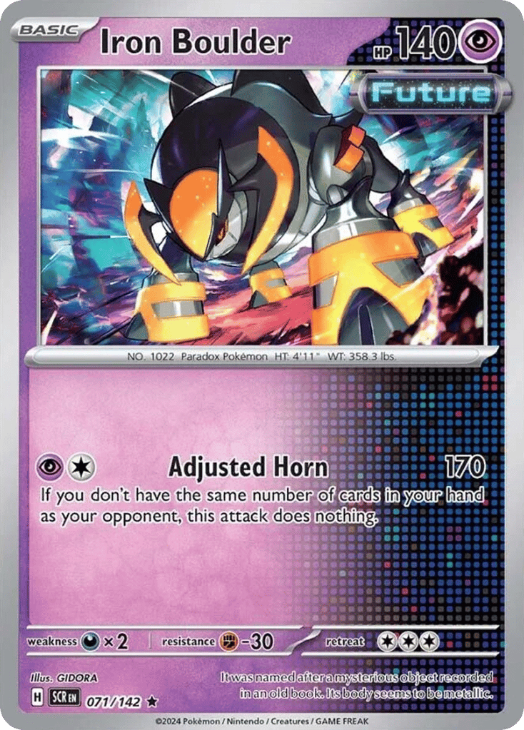 Iron Boulder – Stellar Crown 071/142 Pokémon card