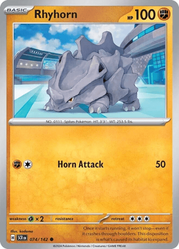 Rhyhorn - Stellar Crown 74