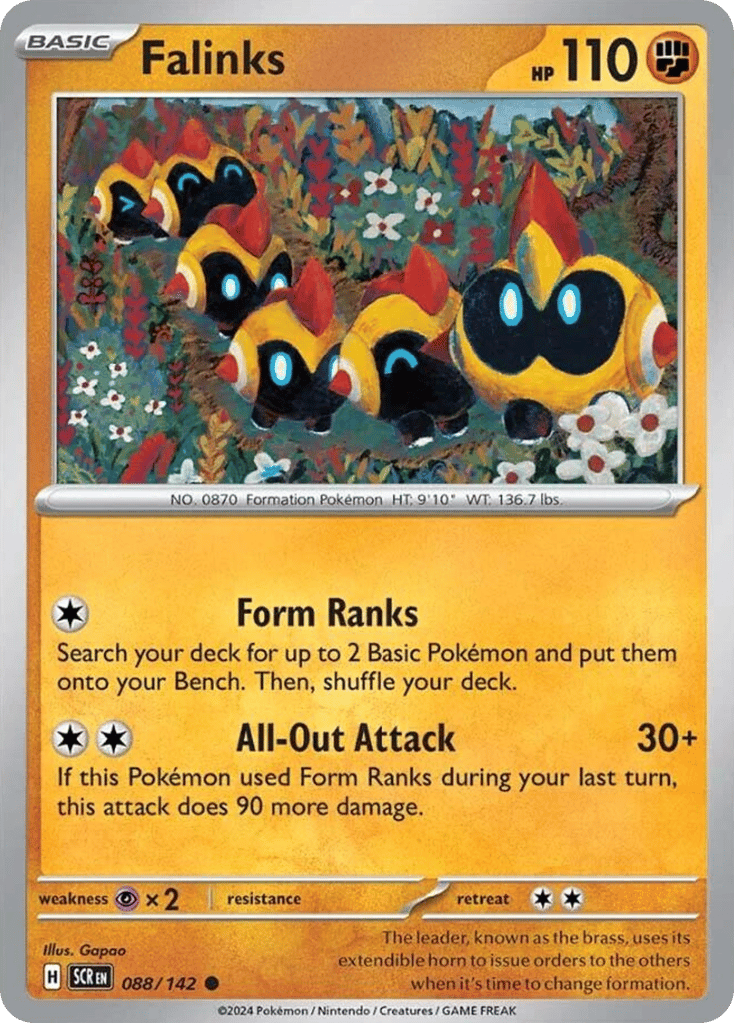 Falinks – Stellar Crown 088/142 Pokémon card