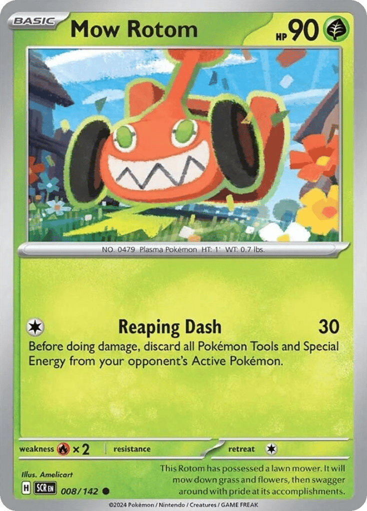 Mow Rotom – Stellar Crown 008/142 Pokémon card