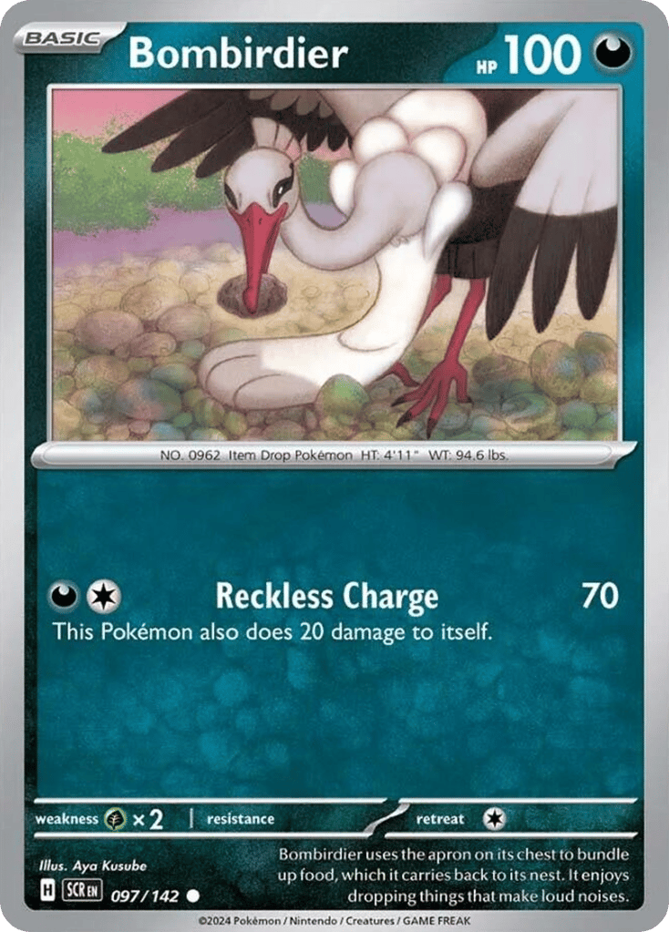 Bombirdier – Stellar Crown 097/142 Pokémon card