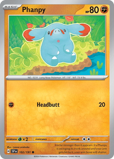Phanpy - Surging Sparks 102