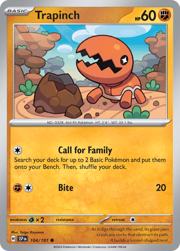 Trapinch - Surging Sparks 104