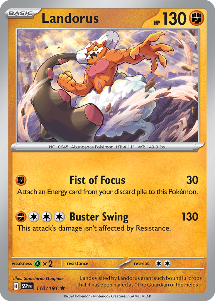 Landorus – Surging Sparks 110/191 Pokémon card