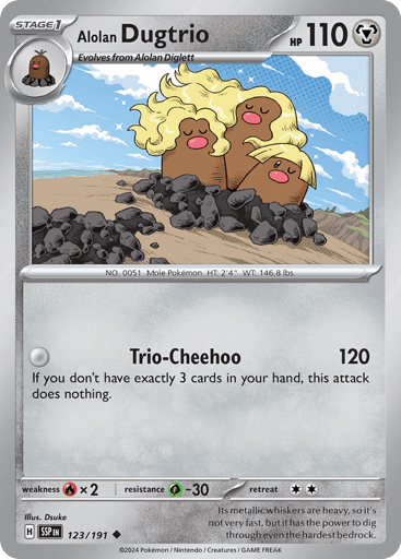 Alolan Dugtrio - Surging Sparks 123