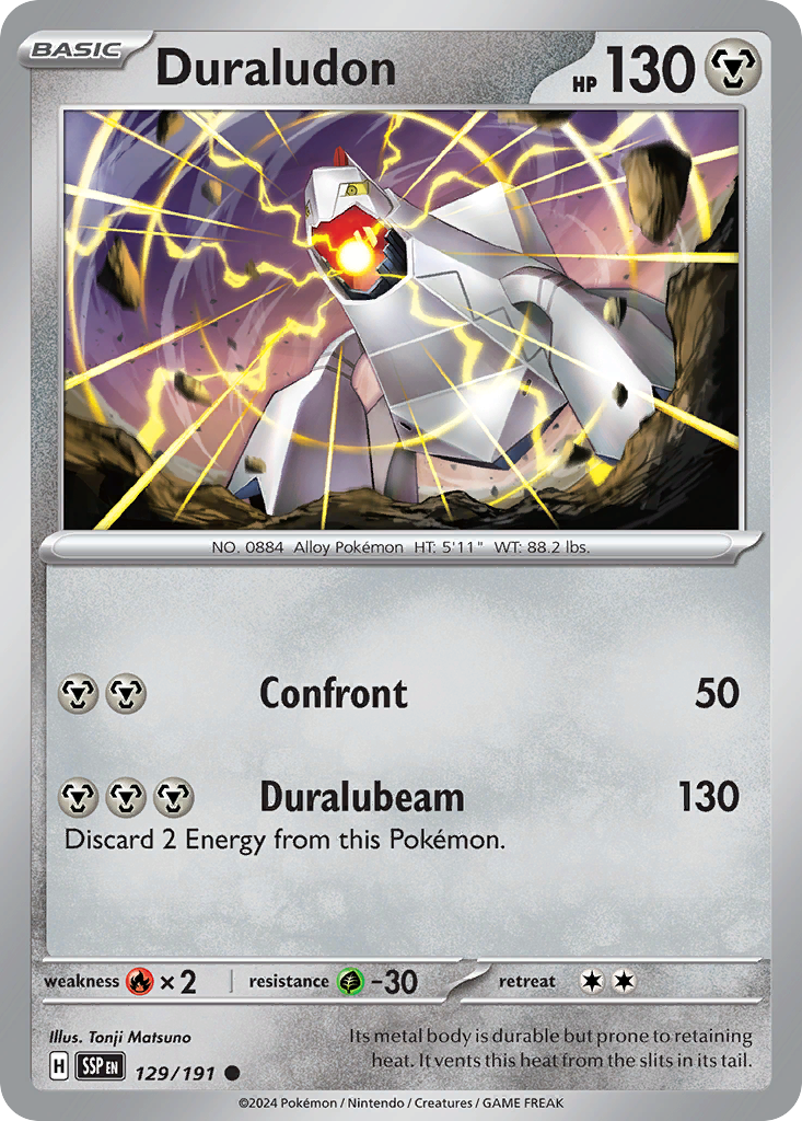 Duraludon – Surging Sparks 129/191 Pokémon card