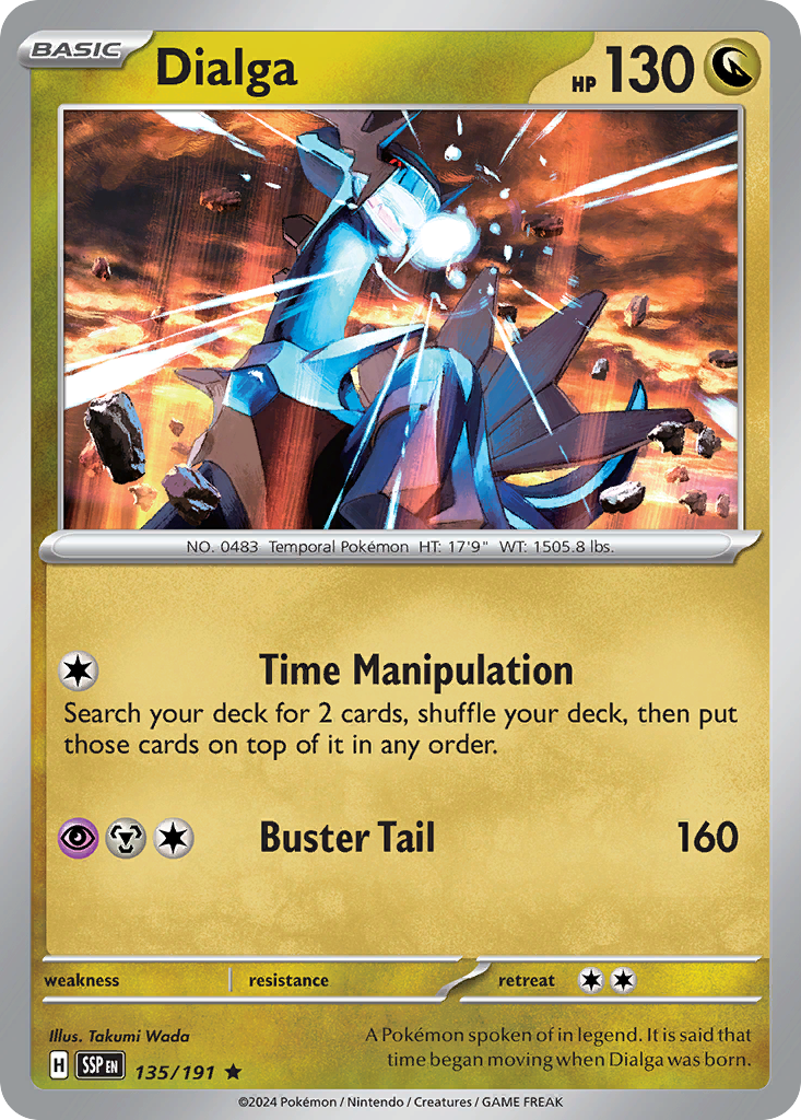 Dialga – Surging Sparks 135/191 Pokémon card