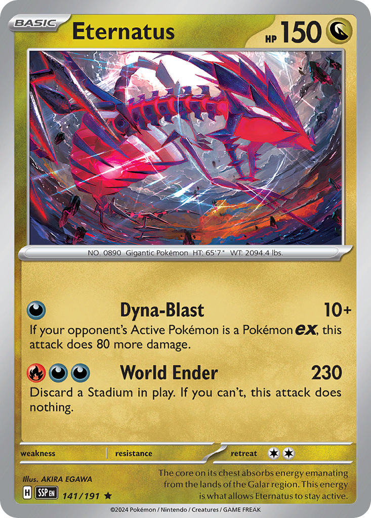 Eternatus – Surging Sparks 141/191 Pokémon card