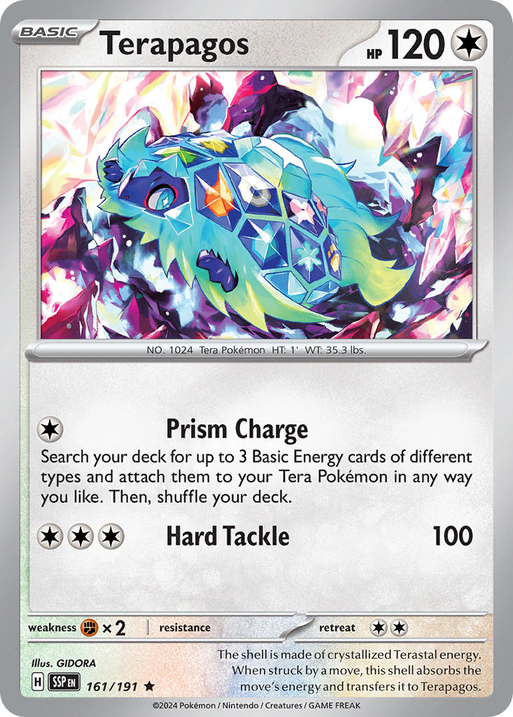 Terapagos – Surging Sparks 161/191 Pokémon card
