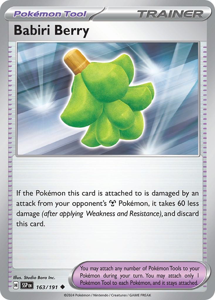 Babiri Berry – Surging Sparks 163/191 Pokémon card