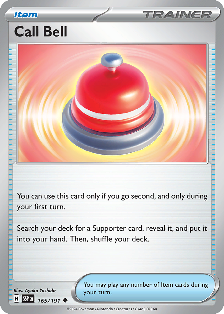 Call Bell – Surging Sparks 165/191 Pokémon card