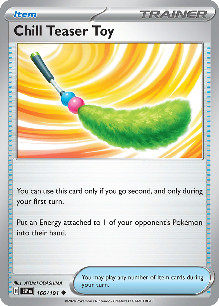 Chill Teaser Toy – Surging Sparks 166/191 Pokémon card
