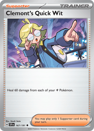 Clemont's Quick Wit - Surging Sparks 167