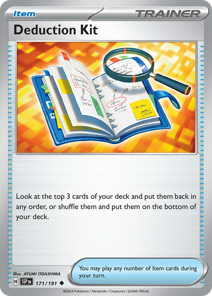 Deduction Kit – Surging Sparks 171/191 Pokémon card