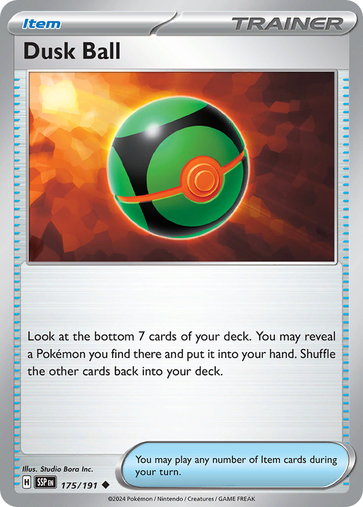 Dusk Ball – Surging Sparks 175/191 Pokémon card