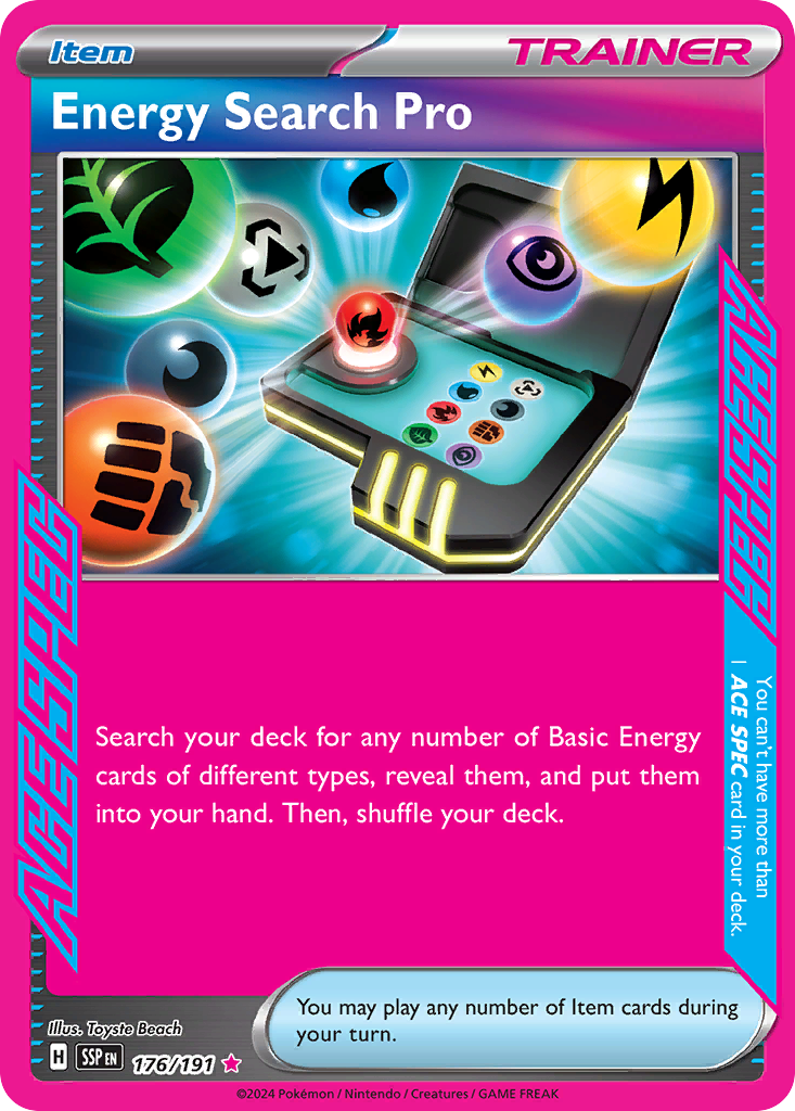 Energy Search Pro – Surging Sparks 176/191 Pokémon card