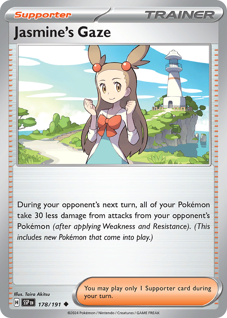 Jasmine's Gaze – Surging Sparks 178/191 Pokémon card