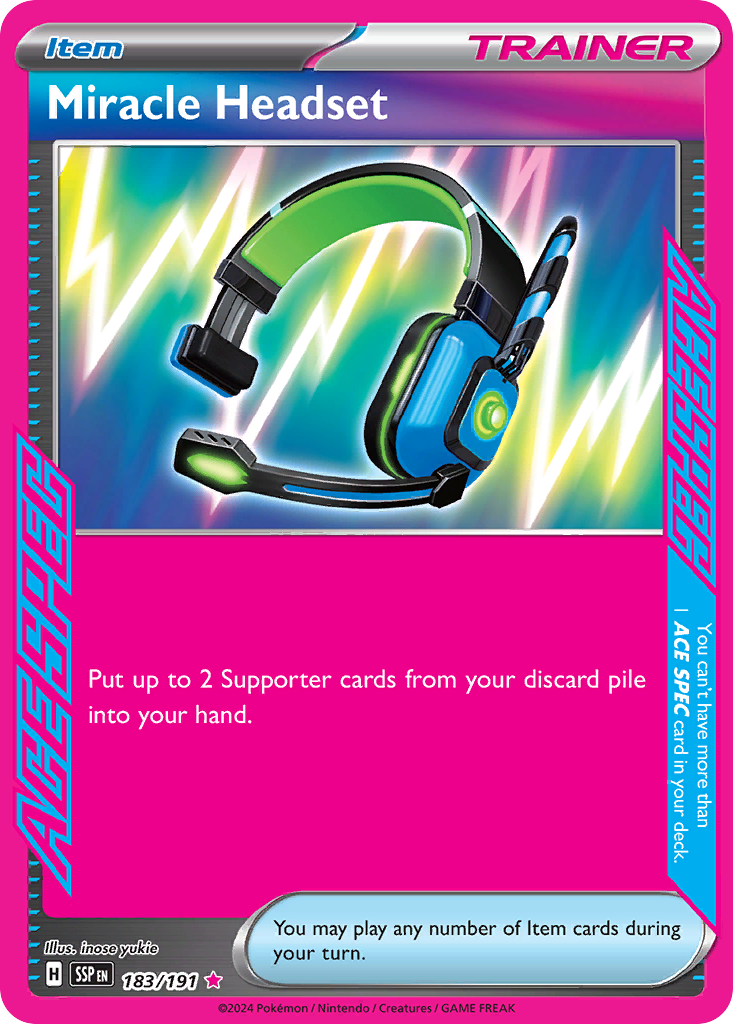 Miracle Headset – Surging Sparks 183/191 Pokémon card
