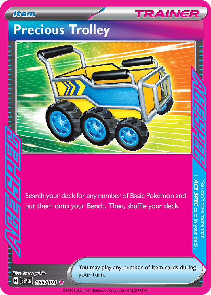 Precious Trolley – Surging Sparks 185/191 Pokémon card