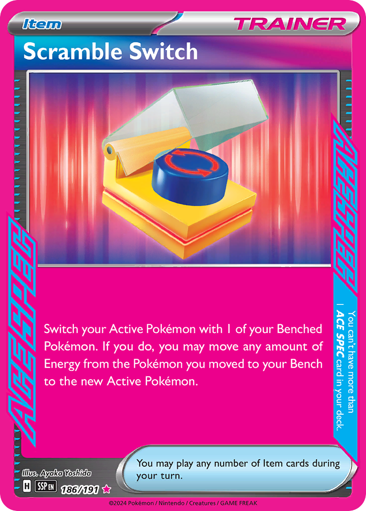 Scramble Switch – Surging Sparks 186/191 Pokémon card