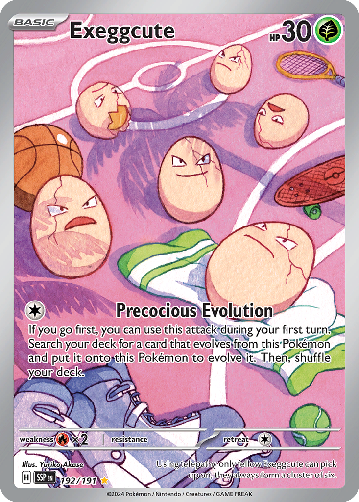 Exeggcute – Surging Sparks 192/191 Pokémon card