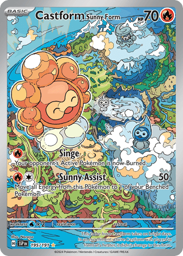 Castform Sunny Form - Surging Sparks 195