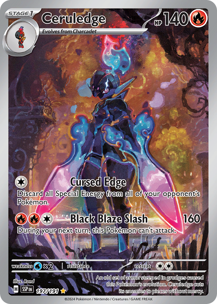 Ceruledge – Surging Sparks 197/191 Pokémon card