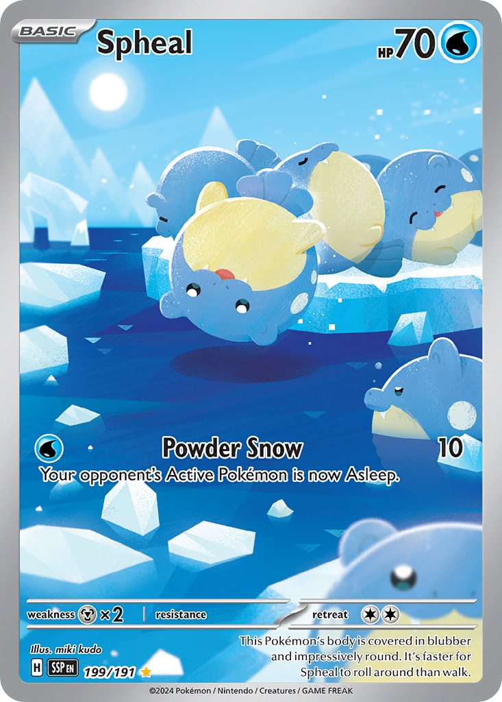 Spheal – Surging Sparks 199/191 Pokémon card