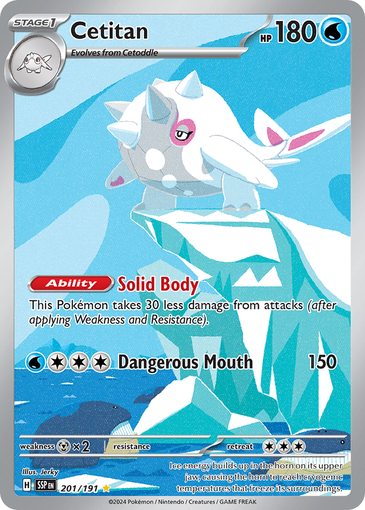 Cetitan – Surging Sparks 201/191 Pokémon card