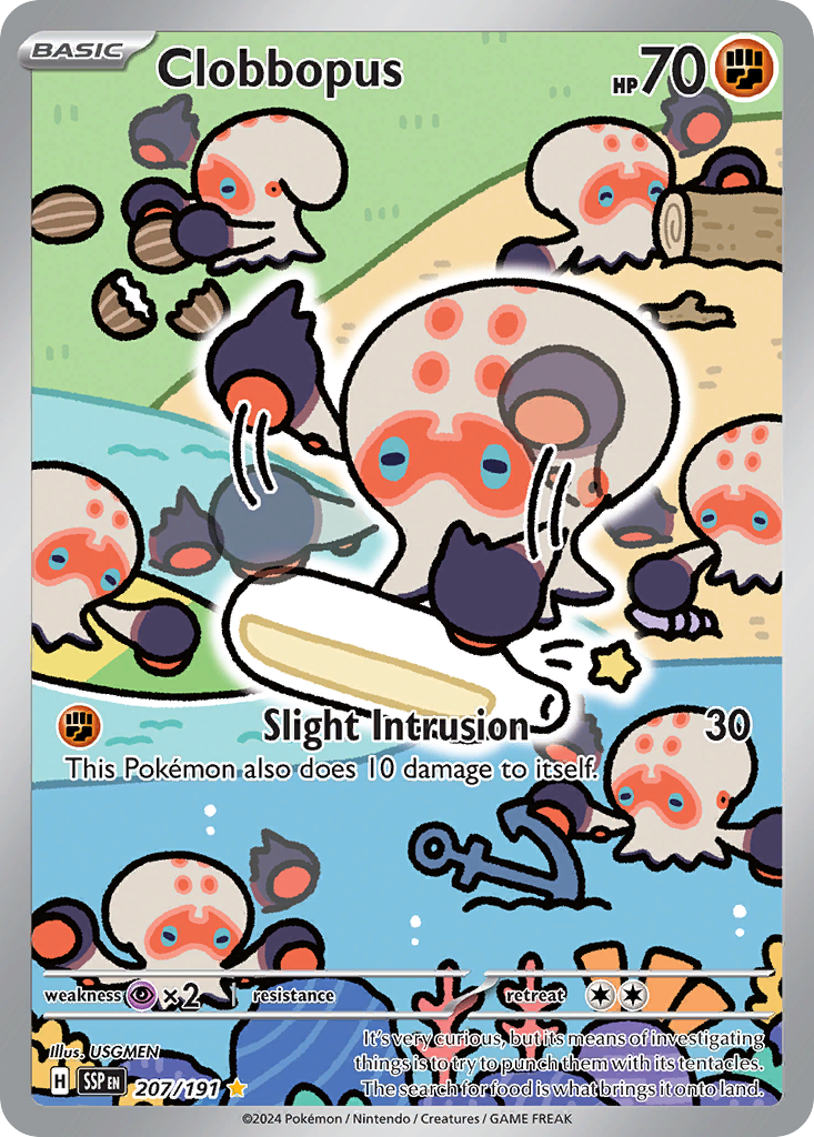 Clobbopus – Surging Sparks 207/191 Pokémon card