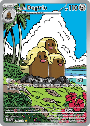 Alolan Dugtrio - Surging Sparks 208