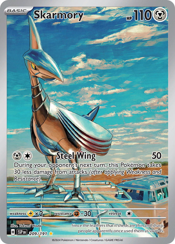 Skarmory – Surging Sparks 209/191 Pokémon card