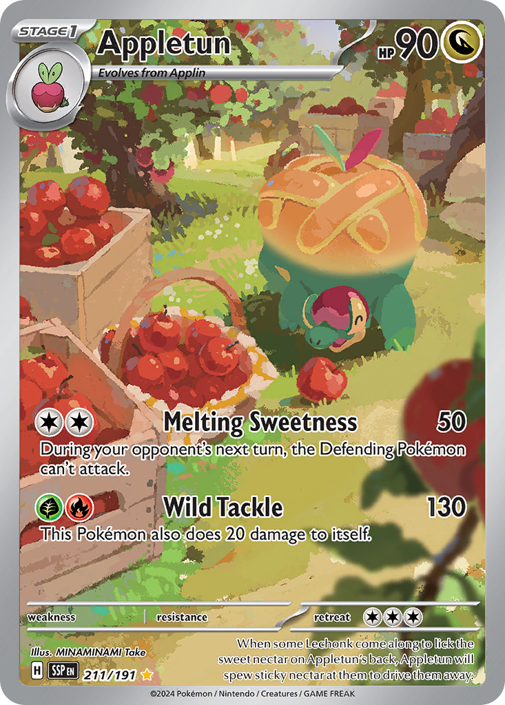 Appletun – Surging Sparks 211/191 Pokémon card