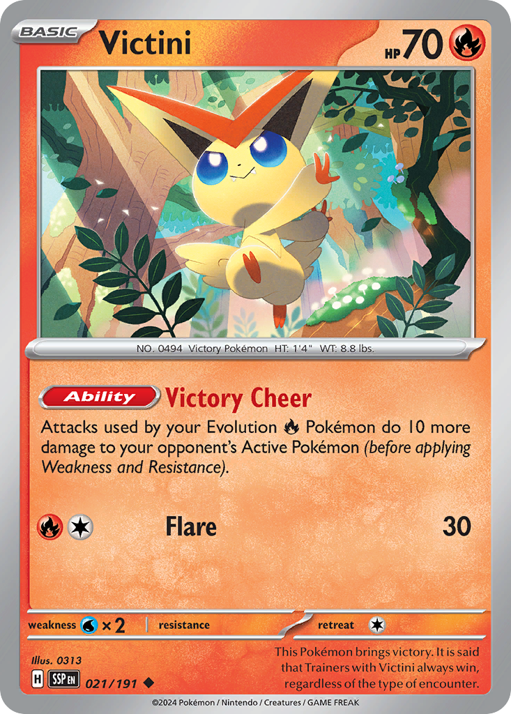 Victini – Surging Sparks 021/191 Pokémon card