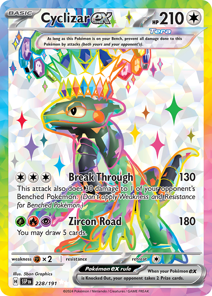 Cyclizar ex – Surging Sparks 228/191 Pokémon card